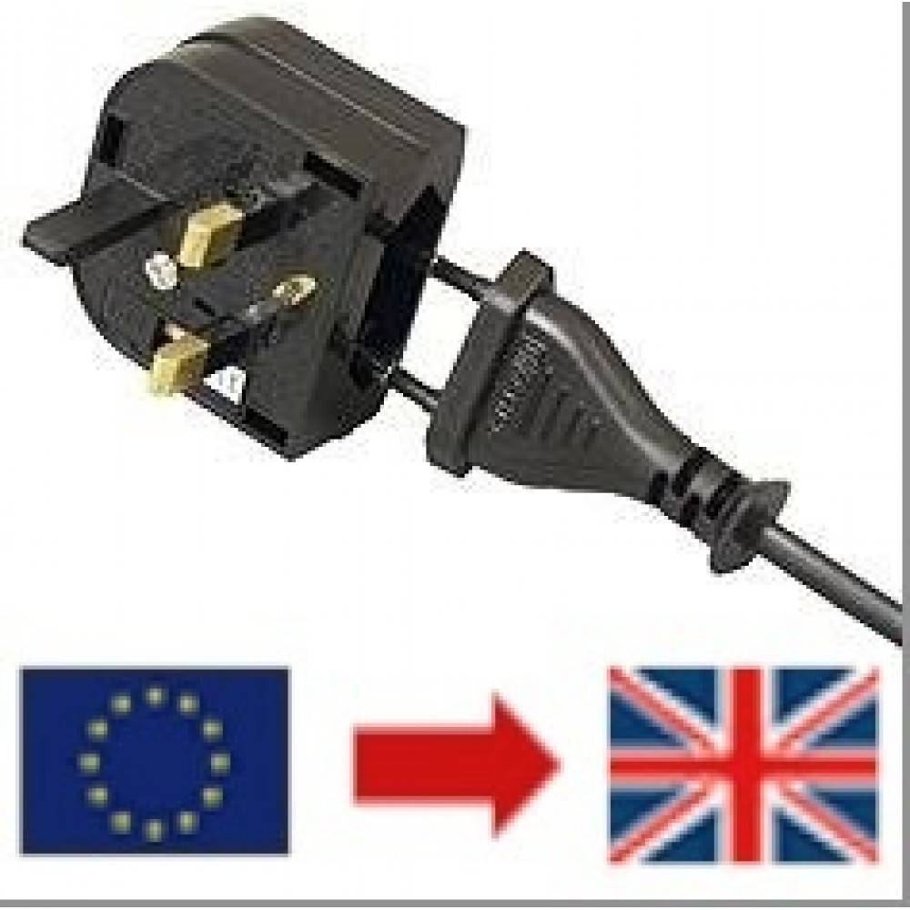 German to UK Plug Adaptor £2.95 Satellite TV Shop GB 020 3507 0128